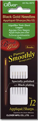 Black Gold Needles Applique/Sharp No. 12